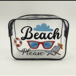 Beach Please Cosmetic Bag